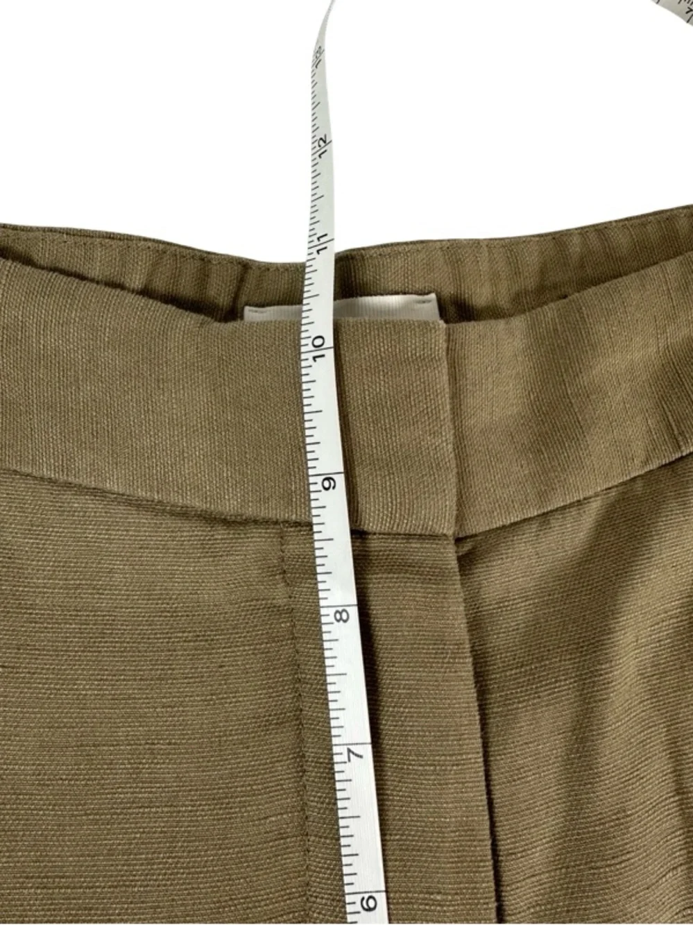 Aritzia The Limitless CruiseLinen Khaki Beige High Rise Wide Leg Pants Size 4